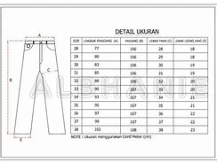 Ukuran Celana Bb 68 Pria